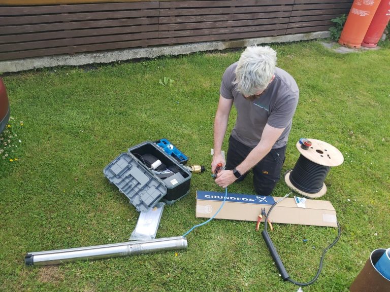 Repair work on private water supply system including pump and filtration equipment in Cumbria