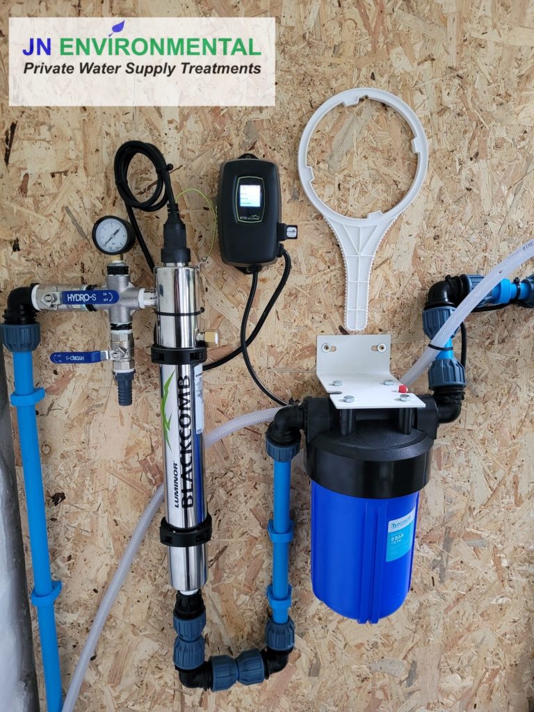 UV water treatment system repair for private water supply in Cumbria