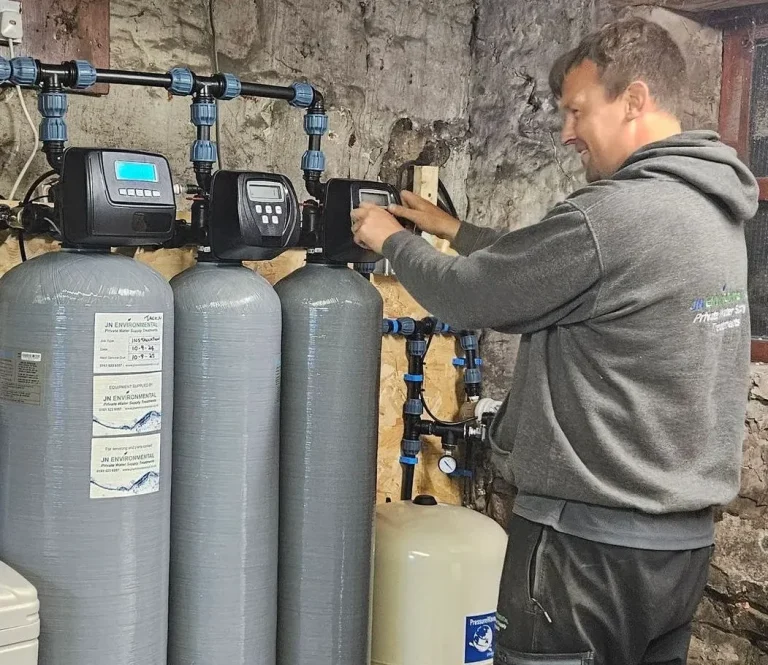 Private water system servicing including UV and filter maintenance in Cumbria